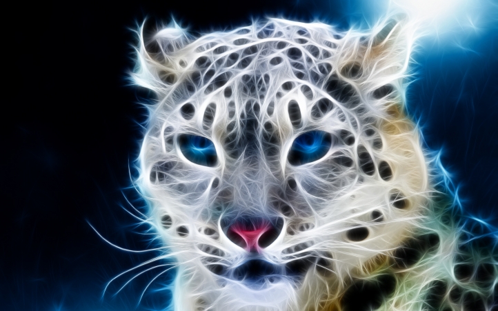 Guepard Fractal fond écran wallpaper