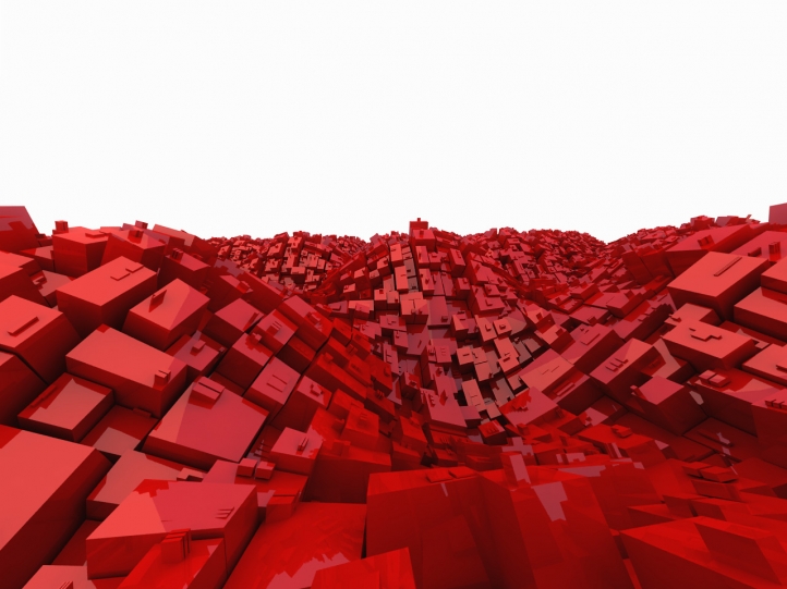 Cubes rouges fond écran wallpaper