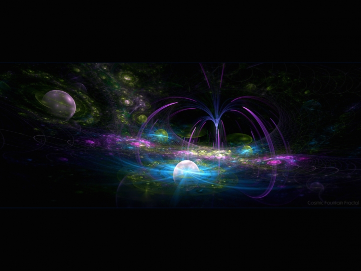 Fontaine cosmic fond écran wallpaper