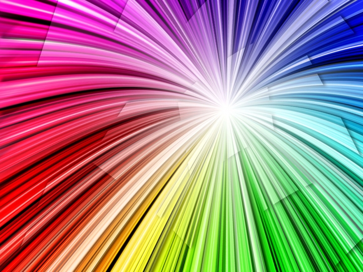 Radial Rainbow fond écran wallpaper