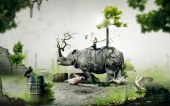 miniature Rhinocéros 