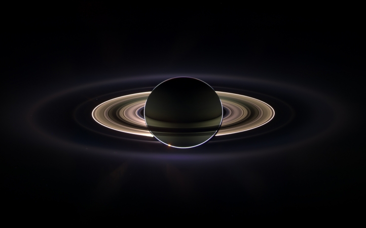 Saturn Eclipse fond écran wallpaper