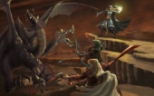 fond écran Fantasy Battle