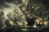 fond écran Fantasy Boat