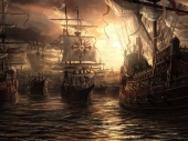 fond écran Fantasy Boat