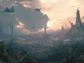 fond écran Fantasy Cities
