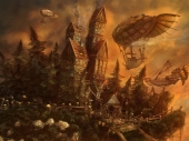 fond écran Fantasy Cities