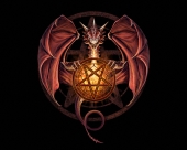fond écran Fantasy Dragon