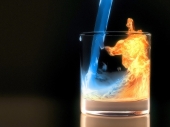 miniature verre eau/feu