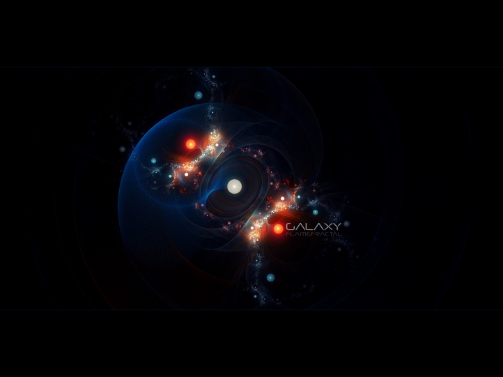 Galaxy Flammefractal fond écran wallpaper