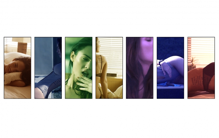 Megan Fox Technicolor fond écran wallpaper