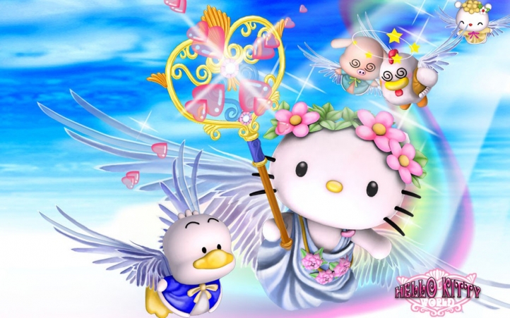 fond d'ecran anime hello kitty