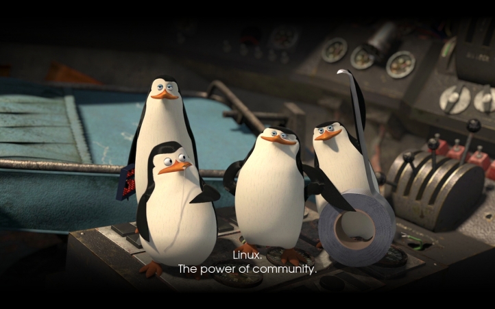 Linux the power of community fond écran wallpaper