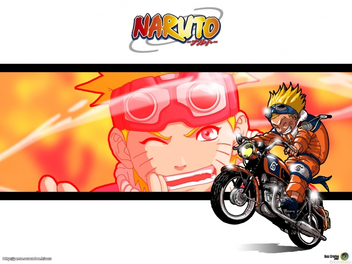 naruto scooter fond écran wallpaper