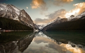 fond écran Nature Reflection - Lake Louise