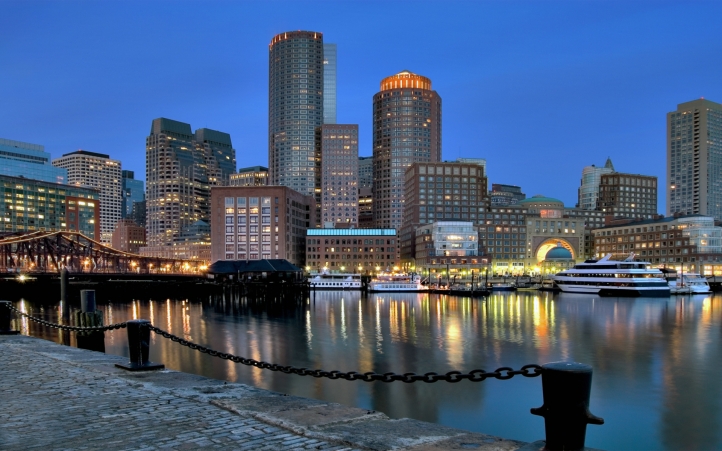 vista aérea panorâmica do distrito financeiro de boston, centro histórico, beacon  hill e charles river 6923973 Foto de stock no Vecteezy