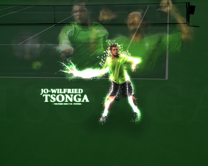 Joe Wilfried Tsonga fond écran wallpaper