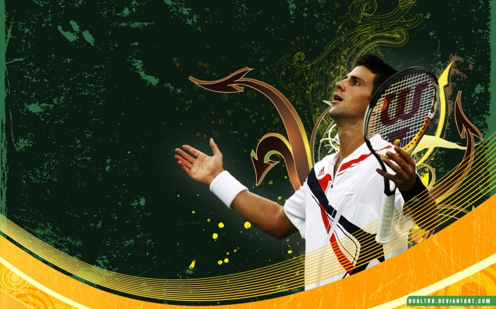 Novak Djokovik fond écran wallpaper